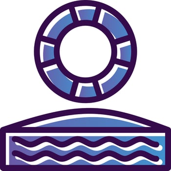 Lifebuoy Vector Icon Design