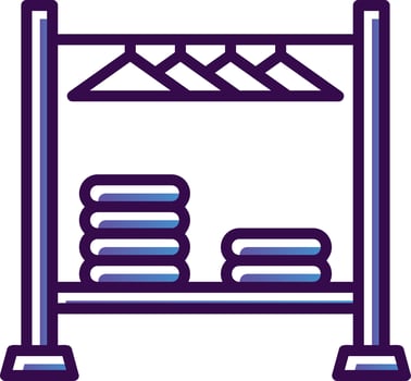 Clothing Rack Vector Icon Design