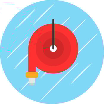 Water Hose Vector Icon Design