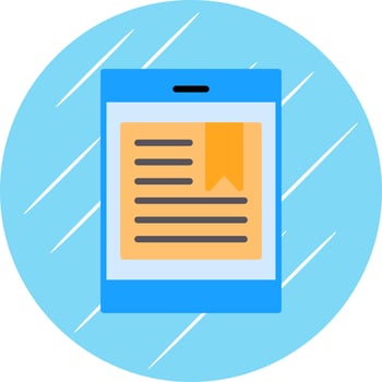 Electronic Book Vector Icon Design