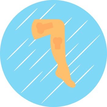 Leg Vector Icon Design