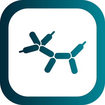 Balloon Dog Vector Icon Design