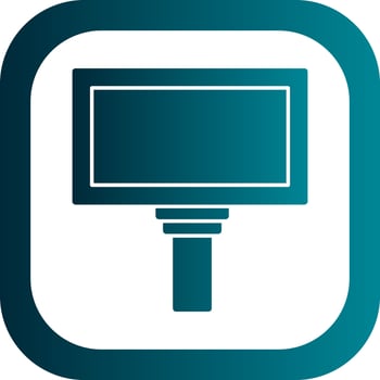 Hanging Billboard Vector Icon Design
