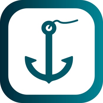 Anchor Vector Icon Design
