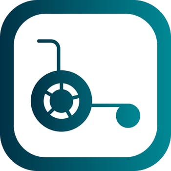 Wheelchair Vector Icon Design