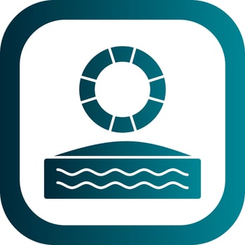 Lifebuoy Vector Icon Design