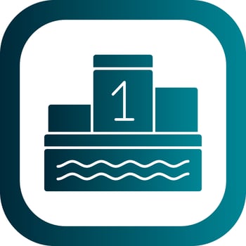Podium Vector Icon Design