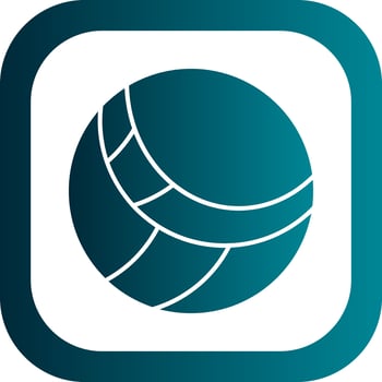 Volleyball Vector Icon Design