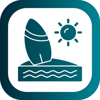 Surf Vector Icon Design