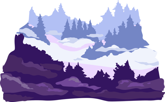 Forest png graphic clipart design
