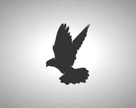 Pigeon Vector Silhouette