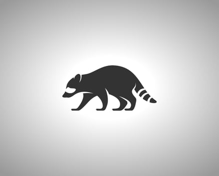 Racoon Vector Silhouette