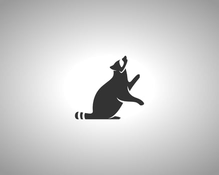 Racoon Vector Silhouette