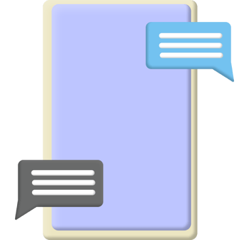 chat with phone design png files