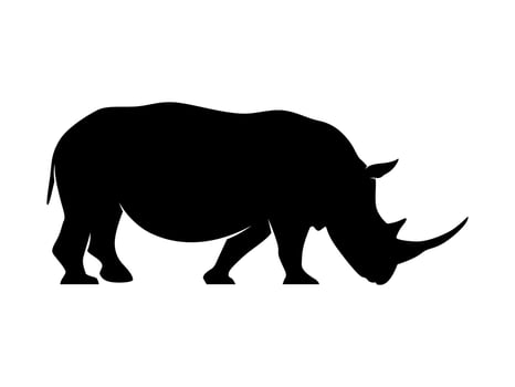 Rhino Vector Animal Silhouette