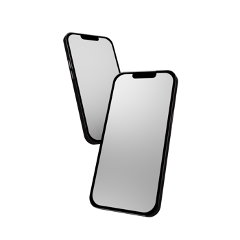 two phone mockup no background png