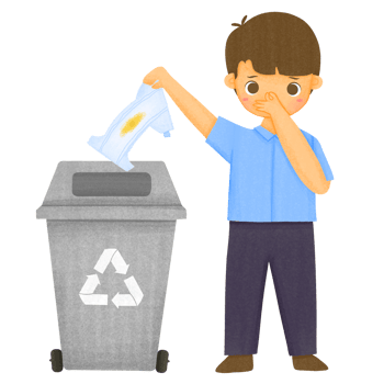 Boy Recycling Garbage png