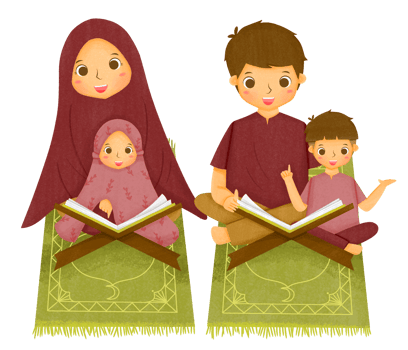 Family Reading Quran png