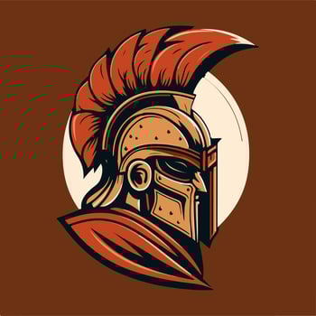 Spartan Strong Mascot logo Vector Illustration eps10