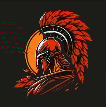 Spartan Logo Mascot Vector Illustration eps 10