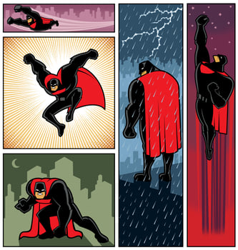 Superhero Banners 6 vector