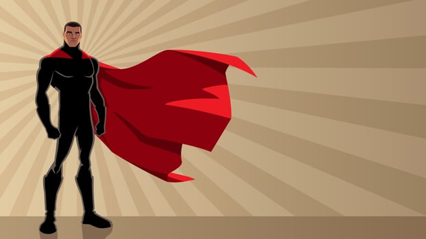 Superhero Black Ray Light vector