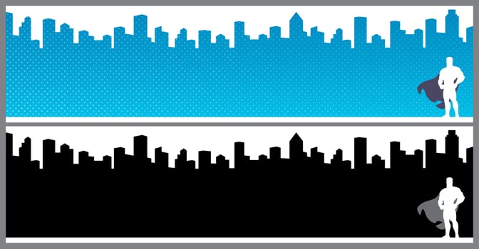 Earth and Superhero vector