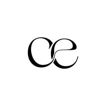 Letter CE Monogram Luxury Logo icon Vector