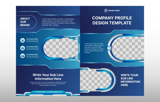 Creative Company Profile Template vector