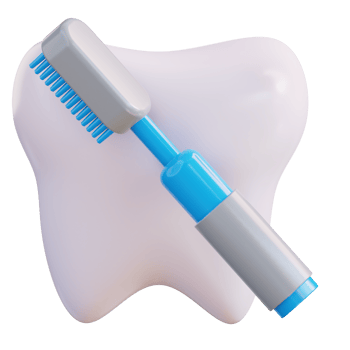 3d illustration brushing teeth png