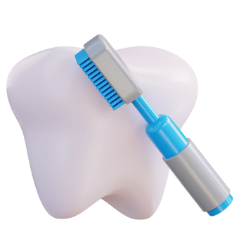 3d illustration brushing teeth png
