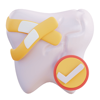3d illustration of cavities treatment png