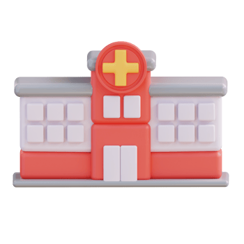 3d illustration of hospital png