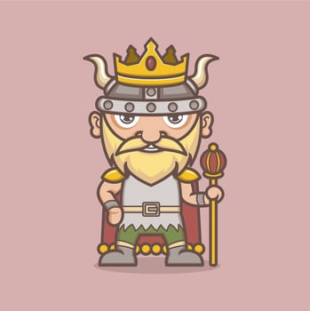 cute cartoon vikings vector
