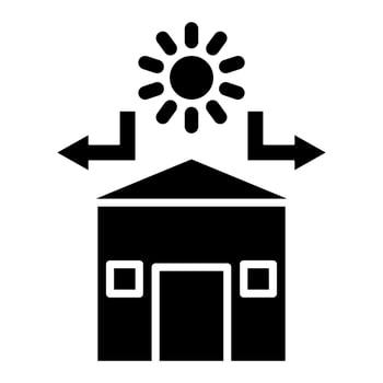 Home Insulation Icon Style vector