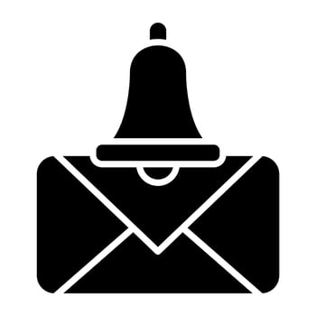 Sms Notification Icon Style vector