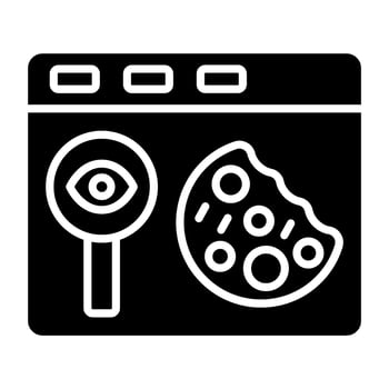 Cookie Tracking Icon Style vector
