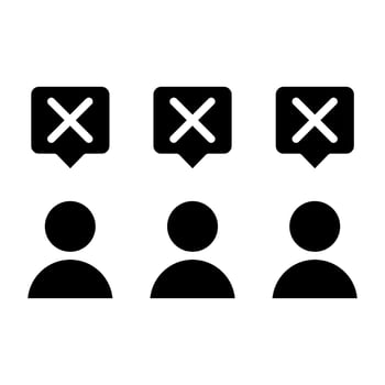 People Disagree Icon Style vector