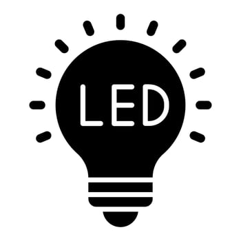 LED Lights Icon Style vector