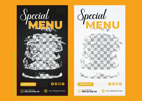 Food Instagram Story vector