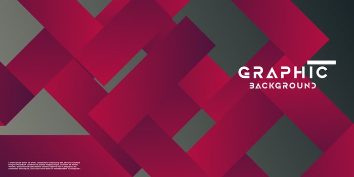 Future geometric banner design. Cubic Gradient shapes composition. Vector illustration.