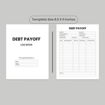 Debt Payoff interior and KDP Interior vector