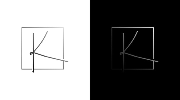 Letter k fashion boutique logo vector monogram icon Design template