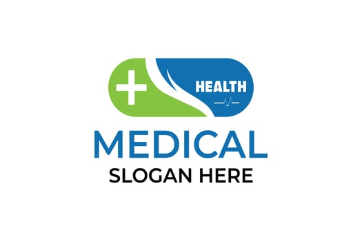 Medical health care modern minimalist logo. Medical clinic logo design template. Hospital, Diagnostic logo vector
