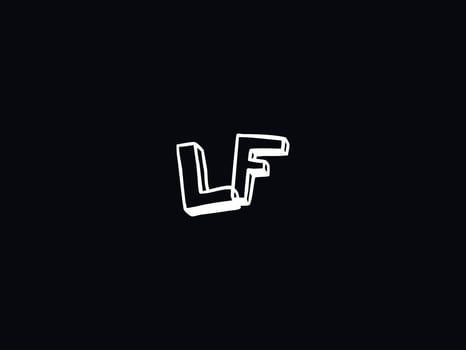Modern Lf fl Logo Letter Vector Icon Design