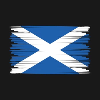 Scotland Flag Brush vector
