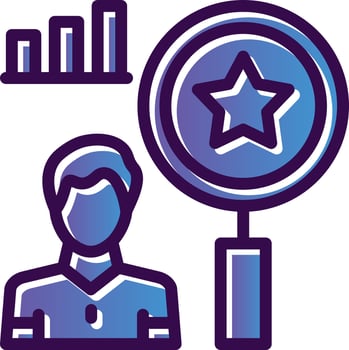 Qualitative Research Vector Icon Design