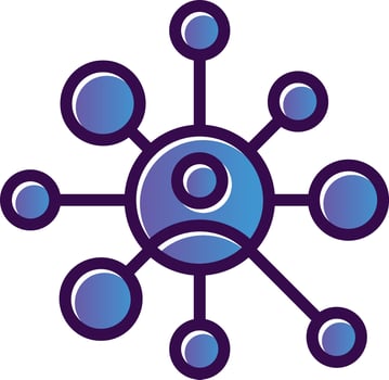 Marketing Network Vector Icon Design