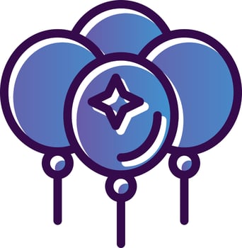 Balloons Vector Icon Design