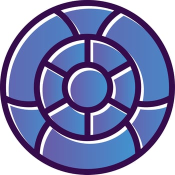 Beach Ball Vector Icon Design